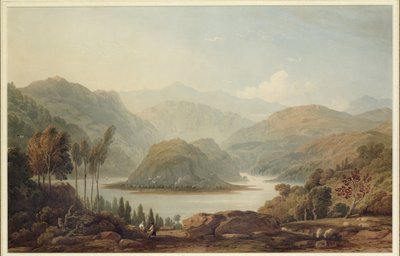 Blick auf den Mondego-Fluss, Spanien, 1813 von John Varley
